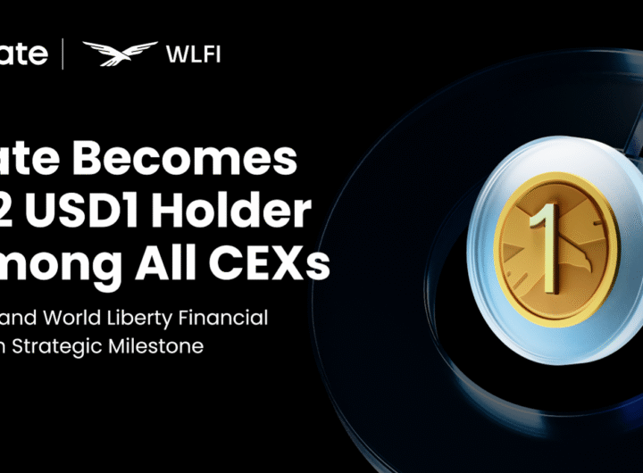 Gate and World Liberty Financial Reach Strategic Milestone: Gate Becomes Second-Largest Holder of USD1 Among Centralized Exchanges