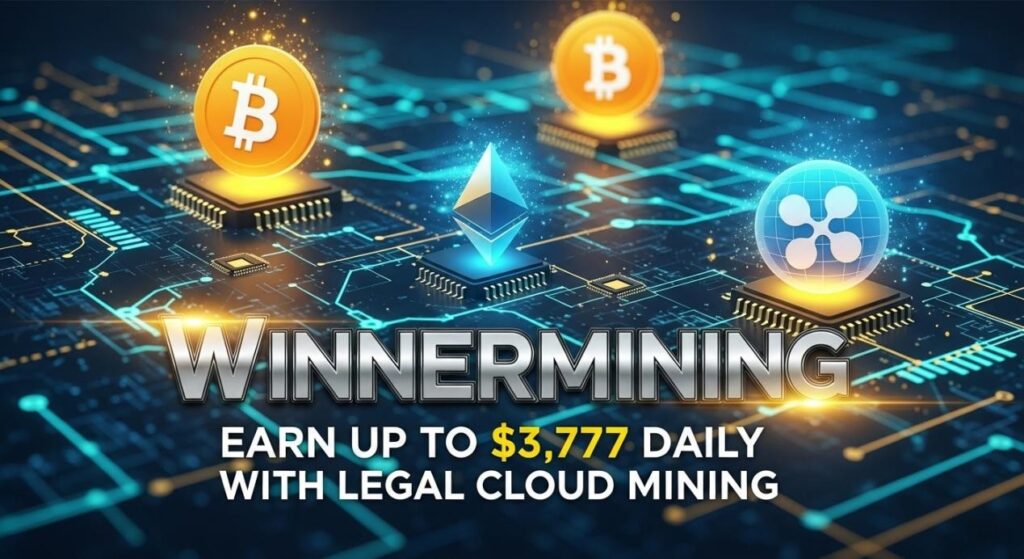 WinnerMining: Earn Up to $3,777 Daily with Legal Cloud Mining