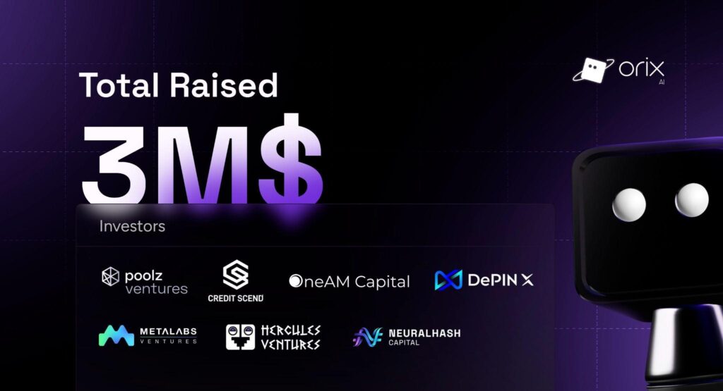 Orix AI Secures $3M Backing to Build the Fastest On-Chain AI Agent Infrastructure